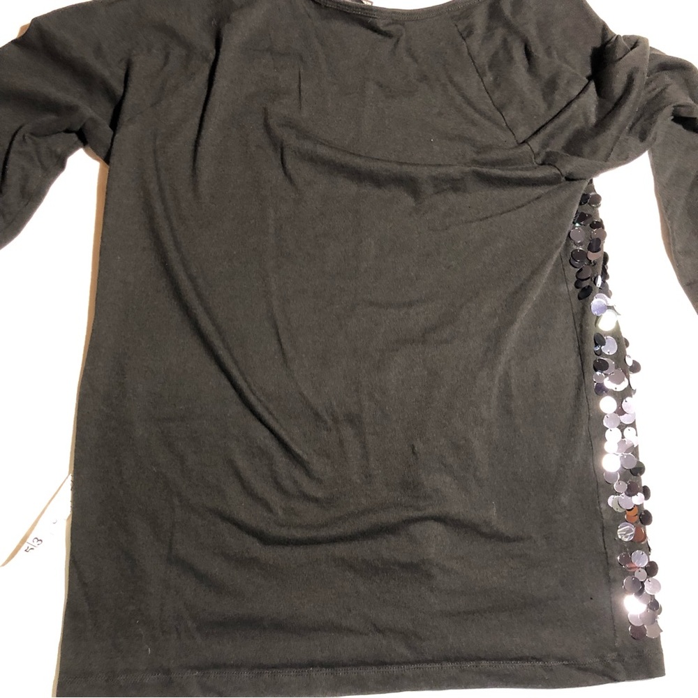 Victoria's Secret Long Sleeves Sequin Black Top Size  M - Picture 6 of 13